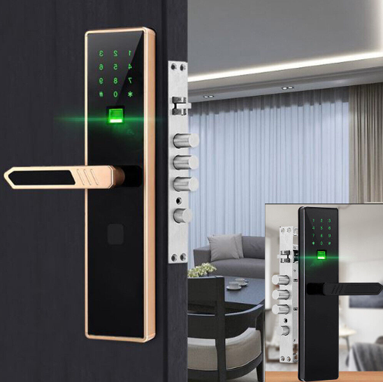 Fingerabdruck Türschloss Kit 4 in 1 elektronisches intelligentes Türschloss