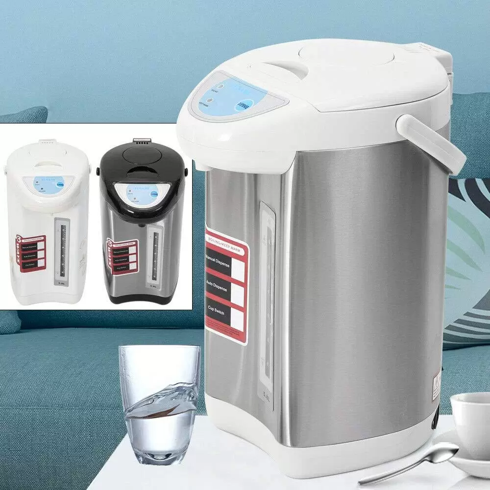 5.8L Highspeed-Heißwasserspender Thermopot Edelstahl Mit Kabel Benutzt
