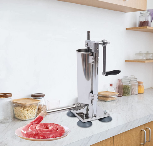 3L Vertikale Manuelle Wurstfüllmaschine Edelstahl Wurstfüller Wurst Stuffer Maschine Wurst Füller Fleisch Werkzeuge Für Küchen