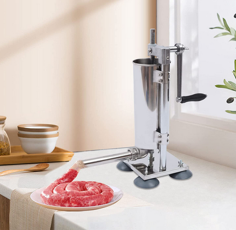 3L Vertikale Manuelle Wurstfüllmaschine Edelstahl Wurstfüller Wurst Stuffer Maschine Wurst Füller Fleisch Werkzeuge Für Küchen
