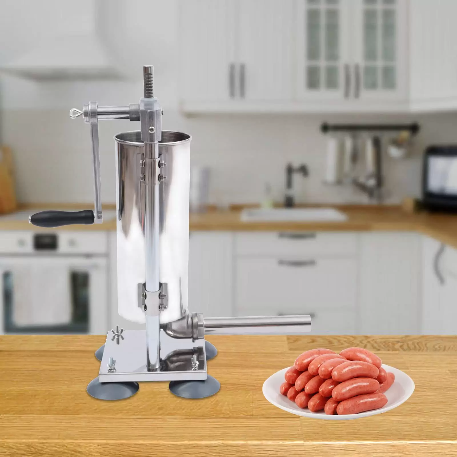 3L Vertikale Manuelle Wurstfüllmaschine Edelstahl Wurstfüller Wurst Stuffer Maschine Wurst Füller Fleisch Werkzeuge Für Küchen 3L Vertikale Manuelle Wurstfüllmaschine Edelstahl Wurstfüller Wurst Stuffer Maschine Wurst Füller Fleisch Werkzeuge Für Küchen