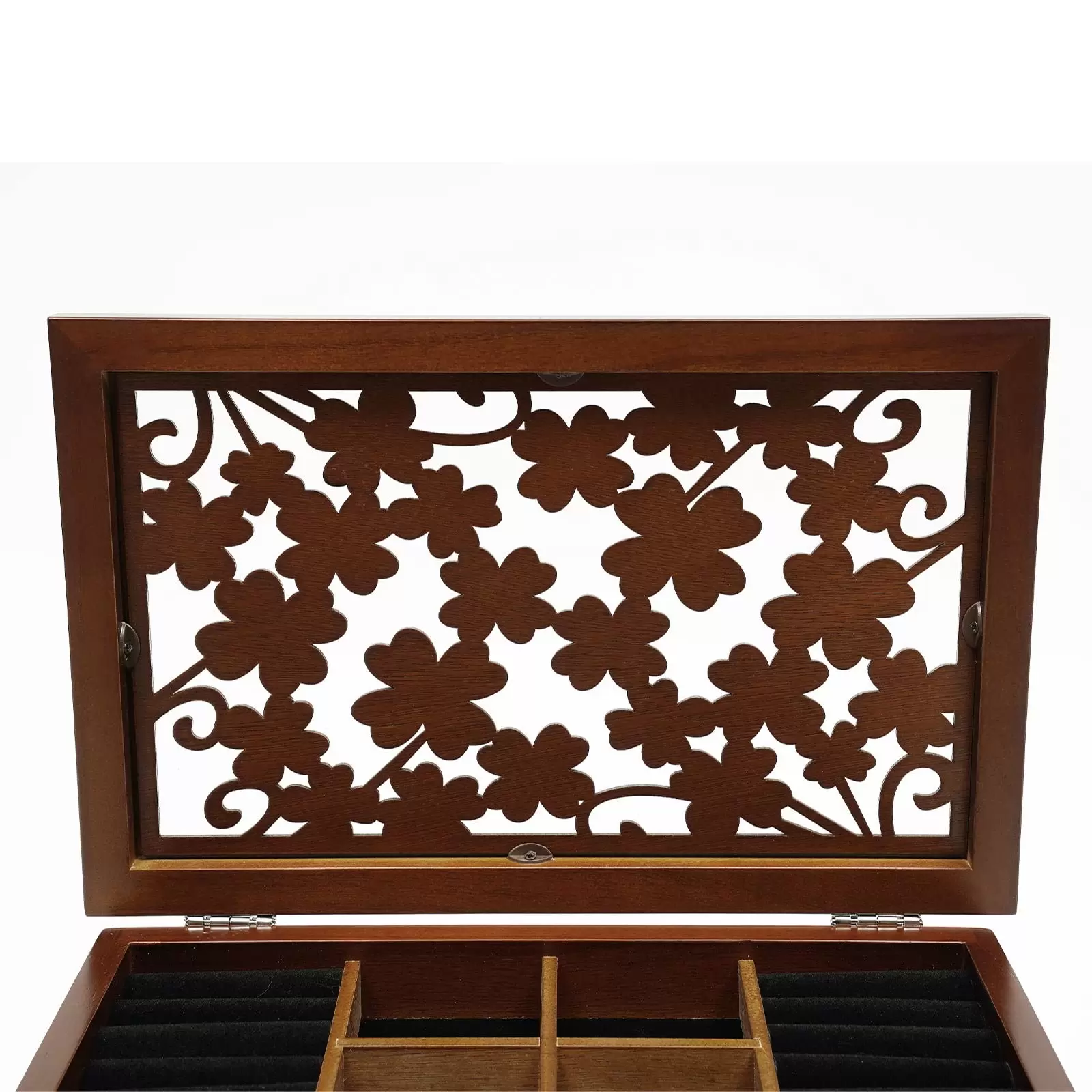 Geschenk Retro 6 Schichten Holzschmuck Vitrine Schrank Organizer Schmuckkasten Geschenk Retro 6 Schichten Holzschmuck Vitrine Schrank Organizer Schmuckkasten