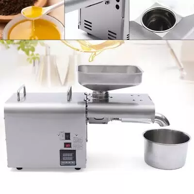 Ölpressemaschine Automatischer Ölextraktor Edelstahl Ölpresse Für Erdnuss Soja Raps Teesamen