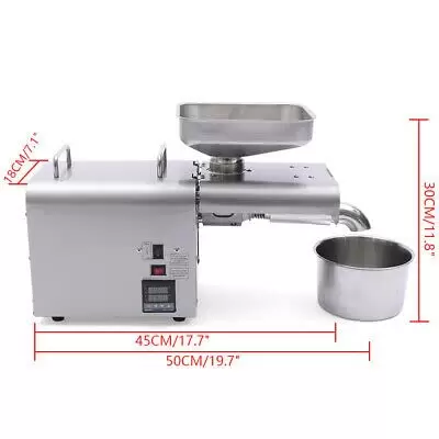 Ölpressemaschine Automatischer Ölextraktor Edelstahl Ölpresse Für Erdnuss Soja Raps Teesamen Ölpressemaschine Automatischer Ölextraktor Edelstahl Ölpresse Für Erdnuss Soja Raps Teesamen