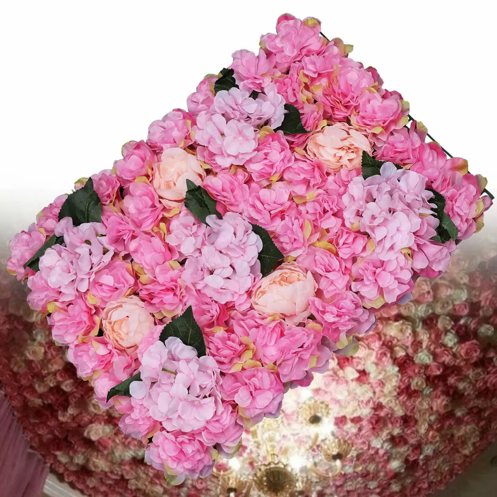 6Pcs 40*60cm Künstliche Blumen Säule Wand Kunstblumen Panel Hochzeitsfeier Dekoration
