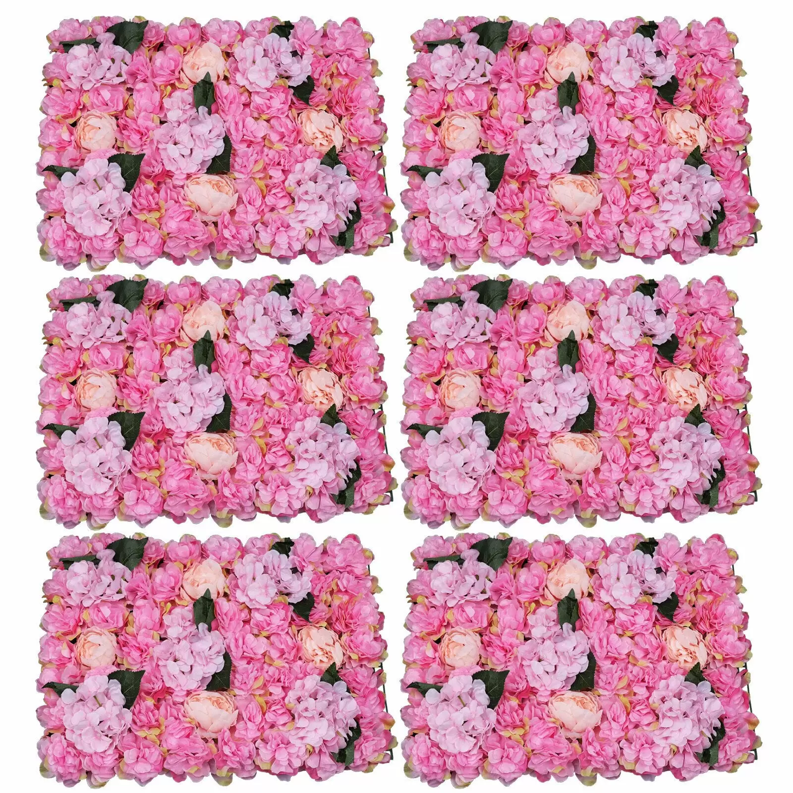 6Pcs 40*60cm Künstliche Blumen Säule Wand Kunstblumen Panel Hochzeitsfeier Dekoration