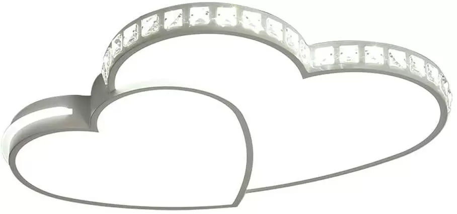 24W Kristall moderne LED-Deckenleuchten Herzförmige Lampe Wohnzimmer Schlafzimmer Licht
