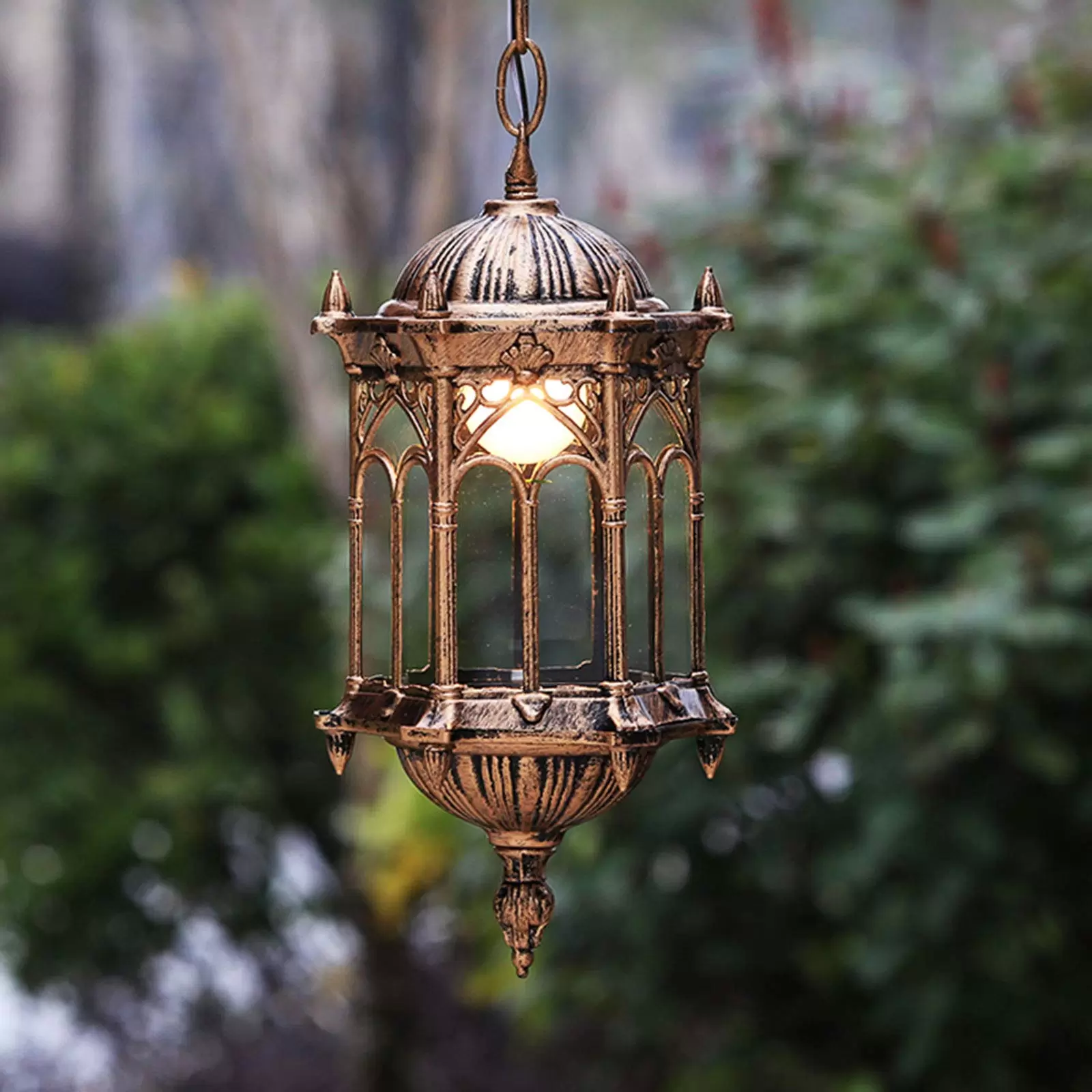 E27 Pendelleuchte Retro Hängelampe Wasserdichte Metall Gartenlampen Außenwandlaterne E27 Pendelleuchte Retro Hängelampe Wasserdichte Metall Gartenlampen Außenwandlaterne