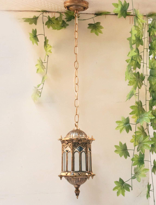E27 Pendelleuchte Retro Hängelampe Wasserdichte Metall Gartenlampen Außenwandlaterne
