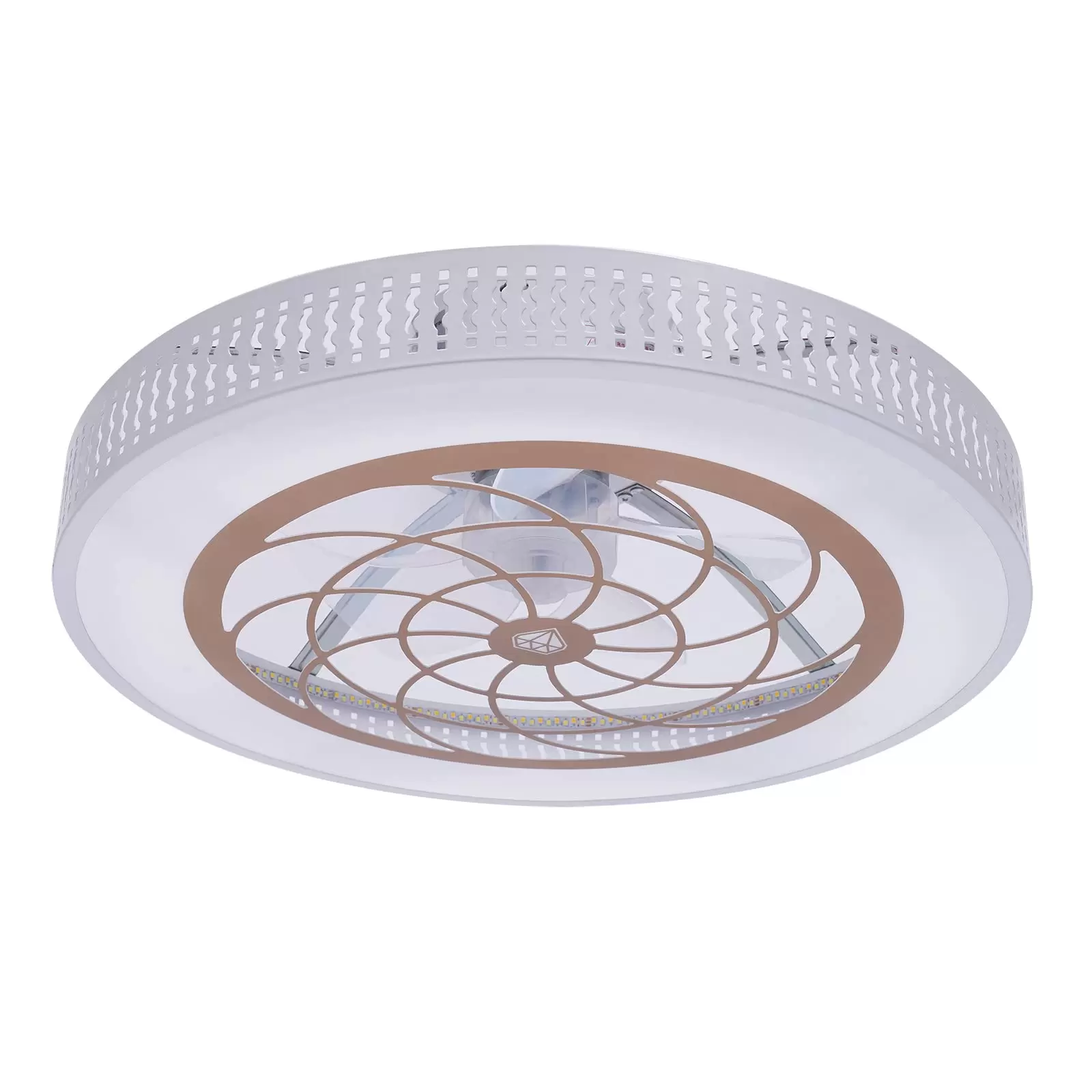 CNCEST Modern Acryl Ventilator Deckenleuchte Led Deckenventilator Lampe