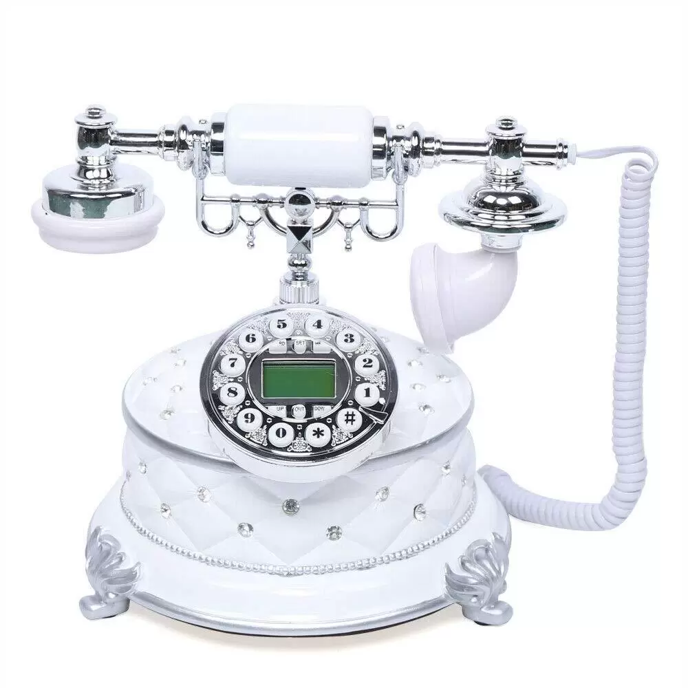 Retro Telefon Vintage Europäisches Schnurgebundenes Telefon für Büro Haus Tischdeko