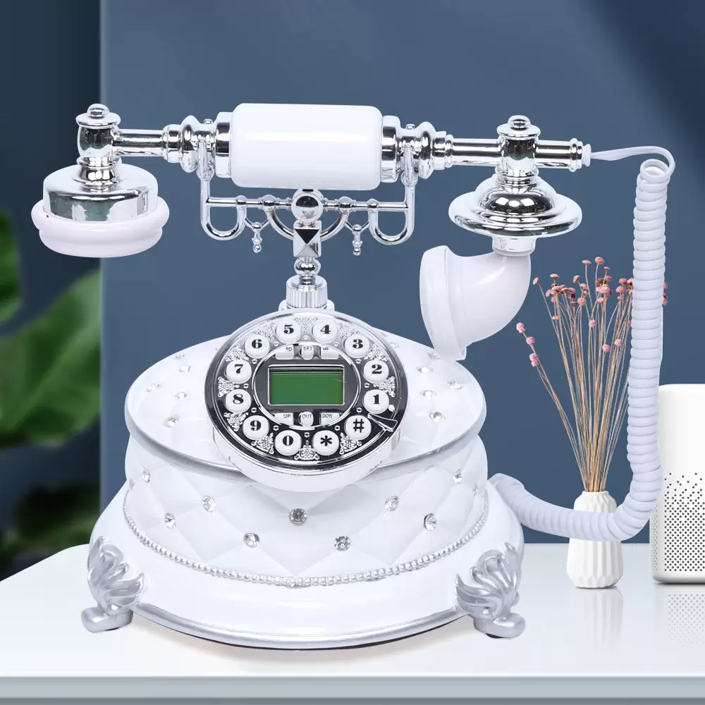 Retro Telefon Vintage Europäisches Schnurgebundenes Telefon für Büro Haus Tischdeko