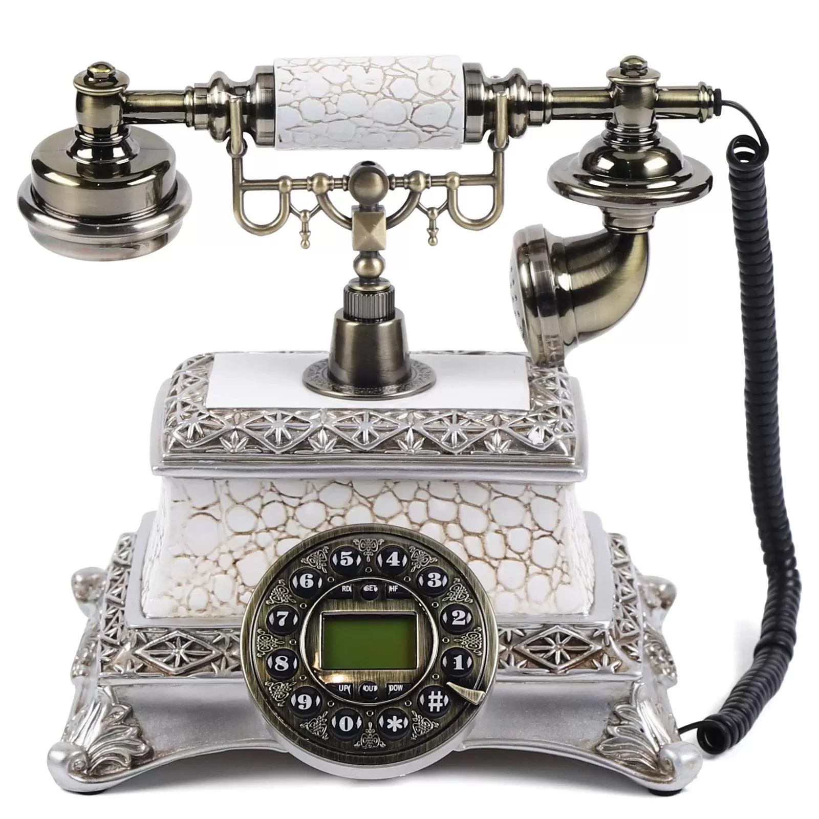 Antikes Nostalgisches Festnetztelefon Vintage Telefon Tischdeko Freisprechen Tischtelefon