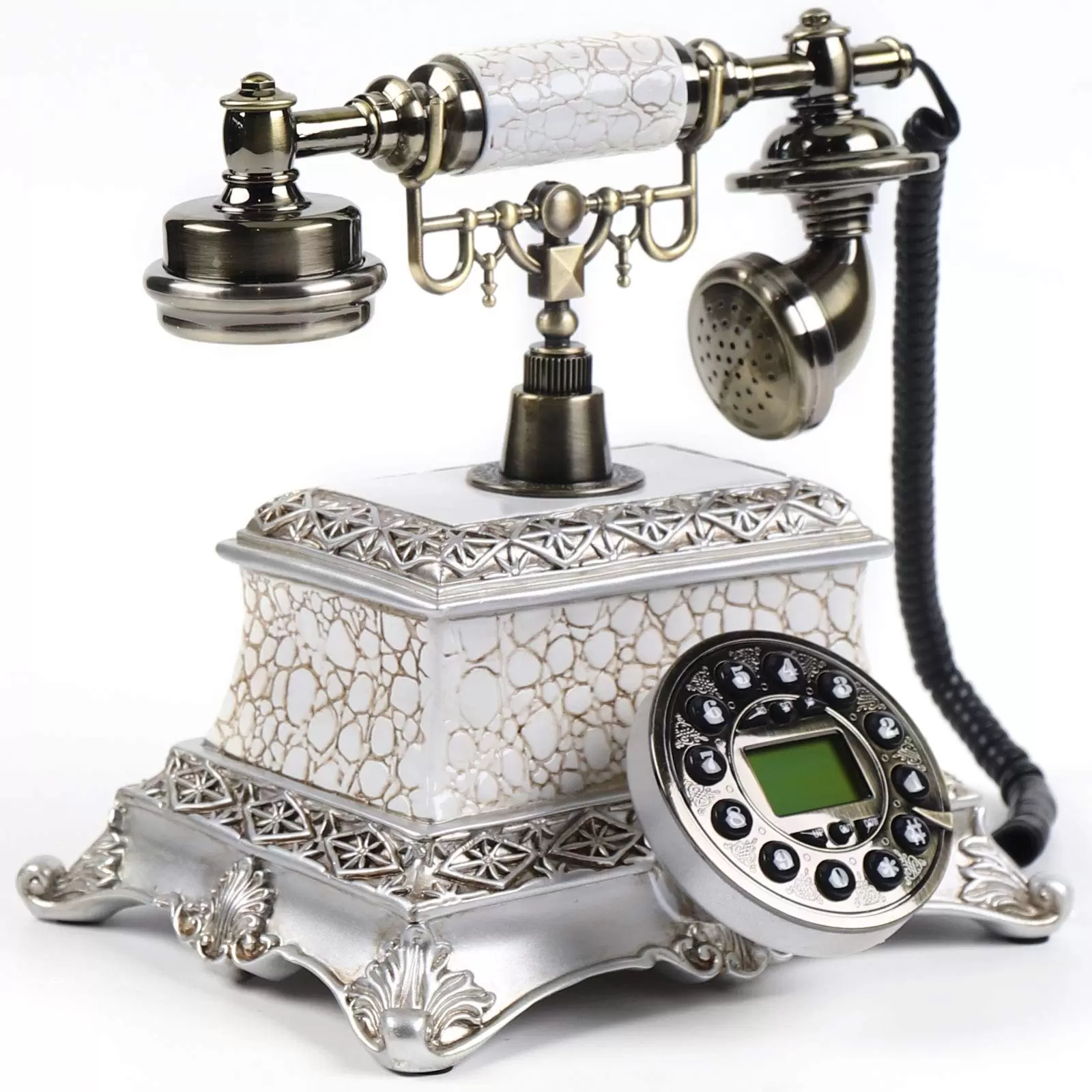 Antikes Nostalgisches Festnetztelefon Vintage Telefon Tischdeko Freisprechen Tischtelefon