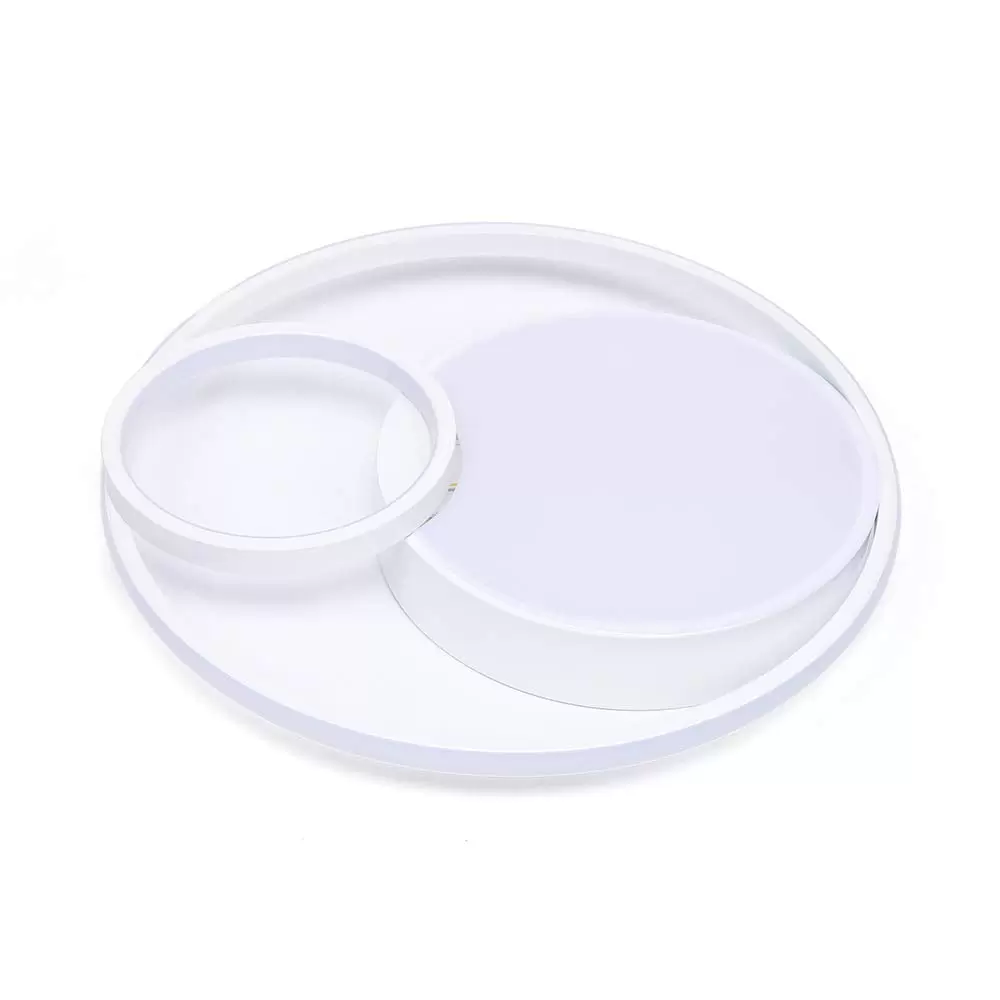 55W Moderne LED Acryl Deckenleuchte Schlafzimmer Wohnzimmer Runde Kronleuchter Lampe