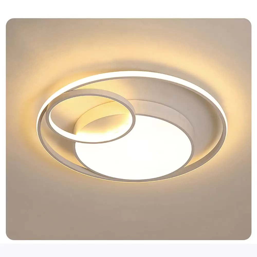 55W Moderne LED Acryl Deckenleuchte Schlafzimmer Wohnzimmer Runde Kronleuchter Lampe