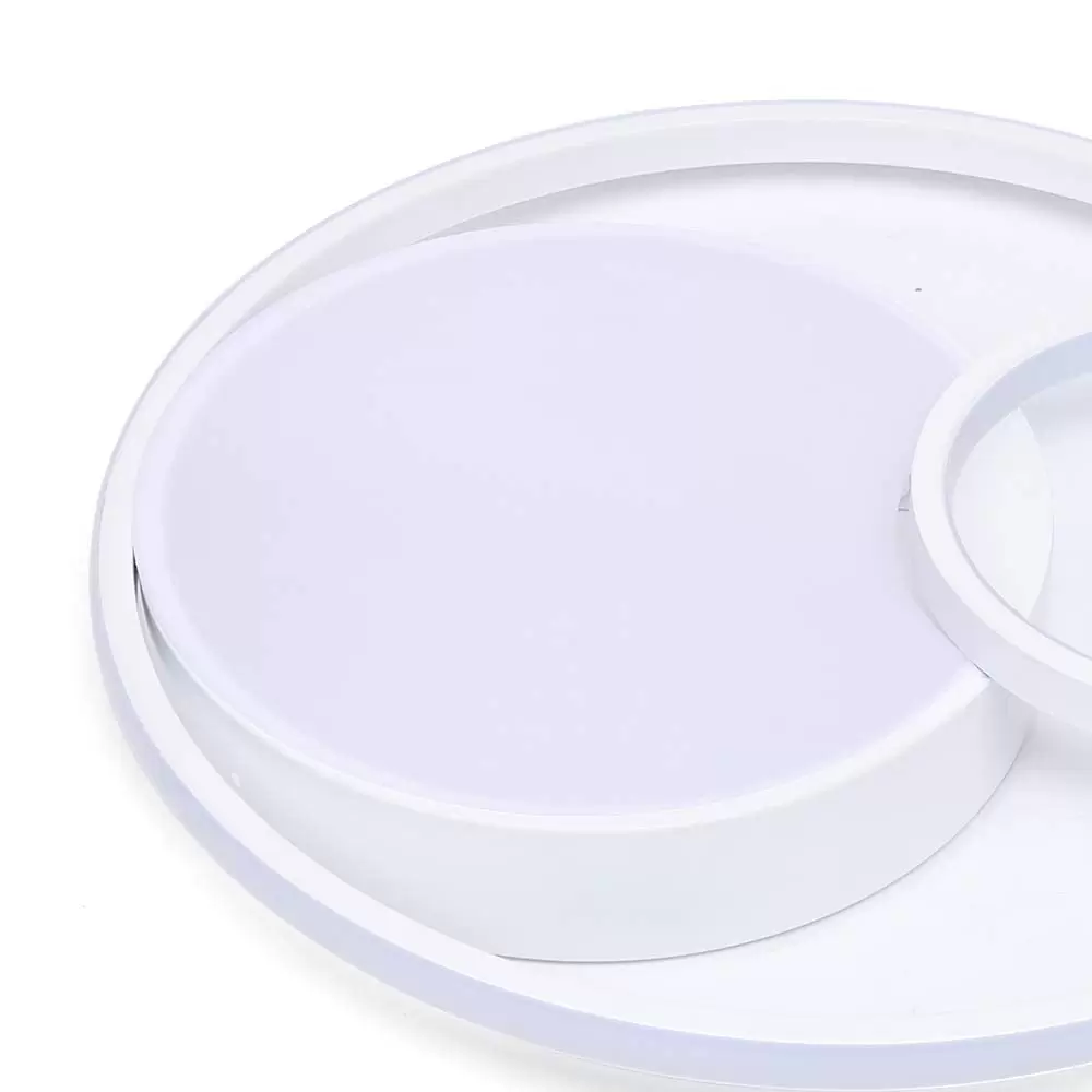 55W Moderne LED Acryl Deckenleuchte Schlafzimmer Wohnzimmer Runde Kronleuchter Lampe