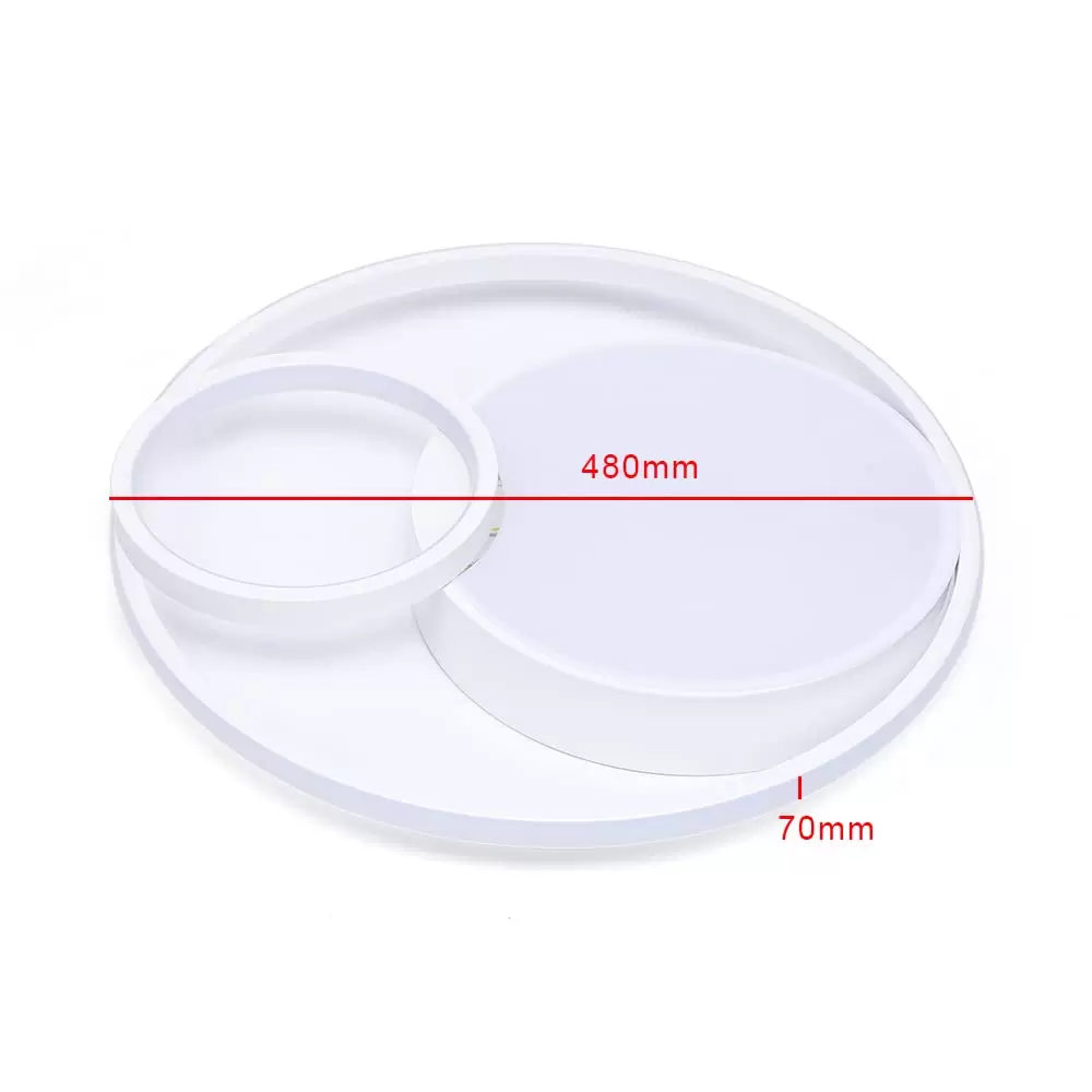 55W Moderne LED Acryl Deckenleuchte Schlafzimmer Wohnzimmer Runde Kronleuchter Lampe