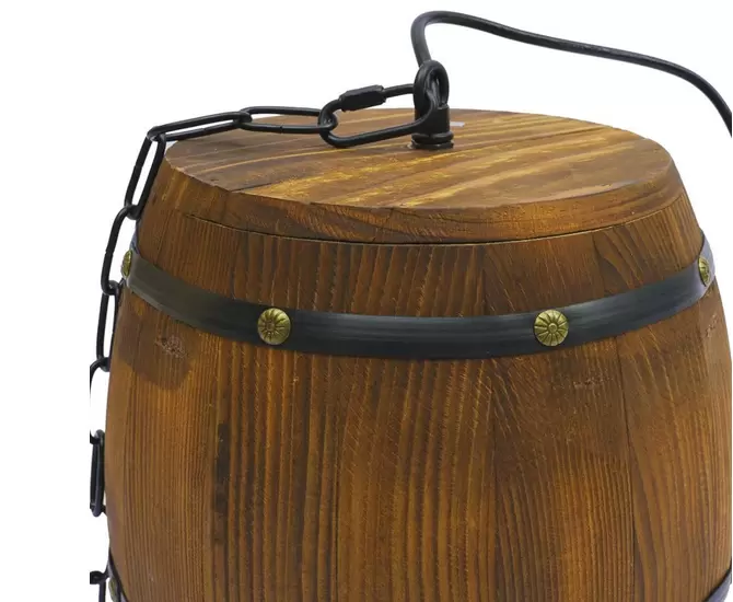 Retro Holz Weinfass Anhänger Lampe Hängeleuchte Decke Industriellen Kronleuchter Hängeleuchte