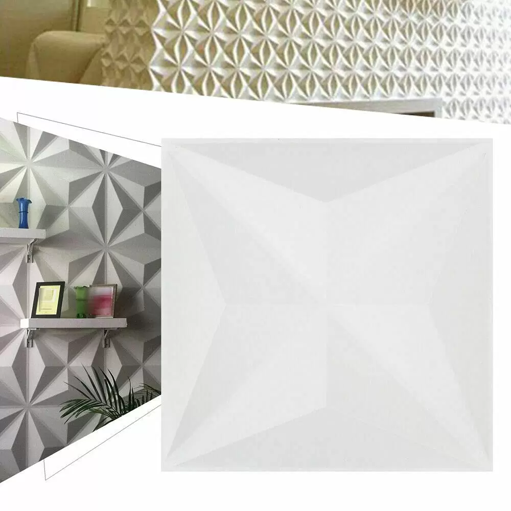 12 Stück 3D-PVC-Wandaufkleber Ziegelsteine Wandaufkleber, Deckenpaneele