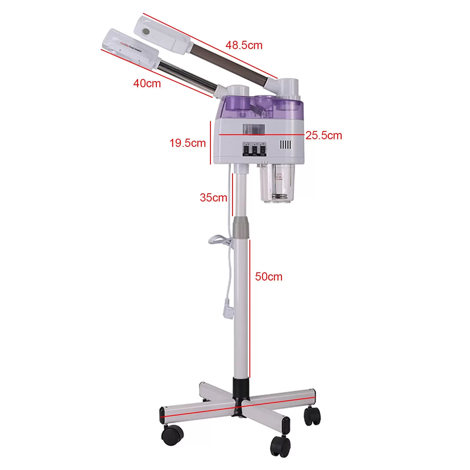 Bedampfer Gesichtsdampfer Gesichtssauna Porenreiniger Ozon Facial Steamer Verdampfe Doppelrohr Dampfgerät Schönheit Maschine Bedampfer Gesichtsdampfer Gesichtssauna Porenreiniger Ozon Facial Steamer Verdampfe Doppelrohr Dampfgerät Schönheit Maschine