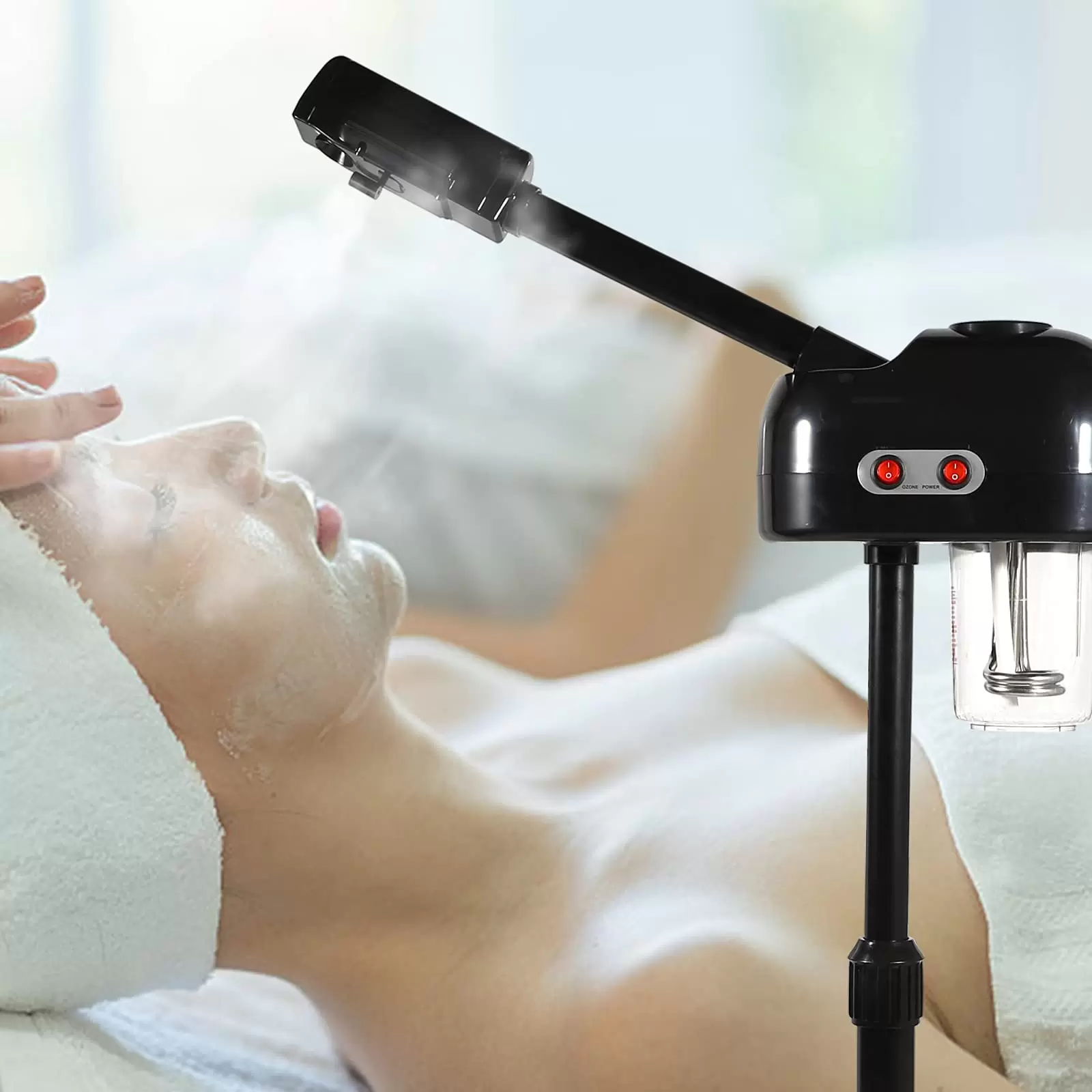 Bedampfer Ozon Gesichtsdampfer Gesichtssauna Porenreiniger Facial Steamer
