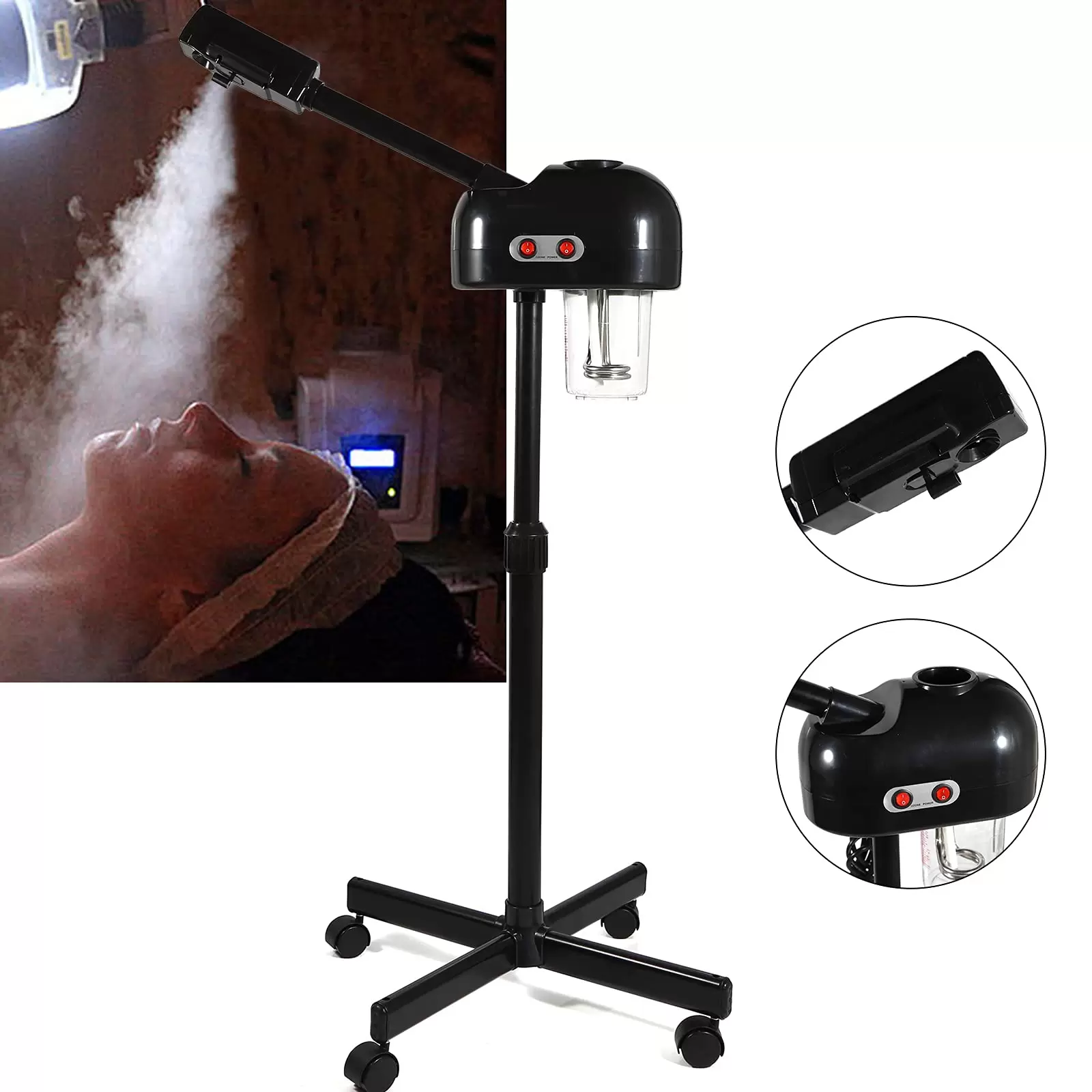 Bedampfer Ozon Gesichtsdampfer Gesichtssauna Porenreiniger Facial Steamer Bedampfer Ozon Gesichtsdampfer Gesichtssauna Porenreiniger Facial Steamer