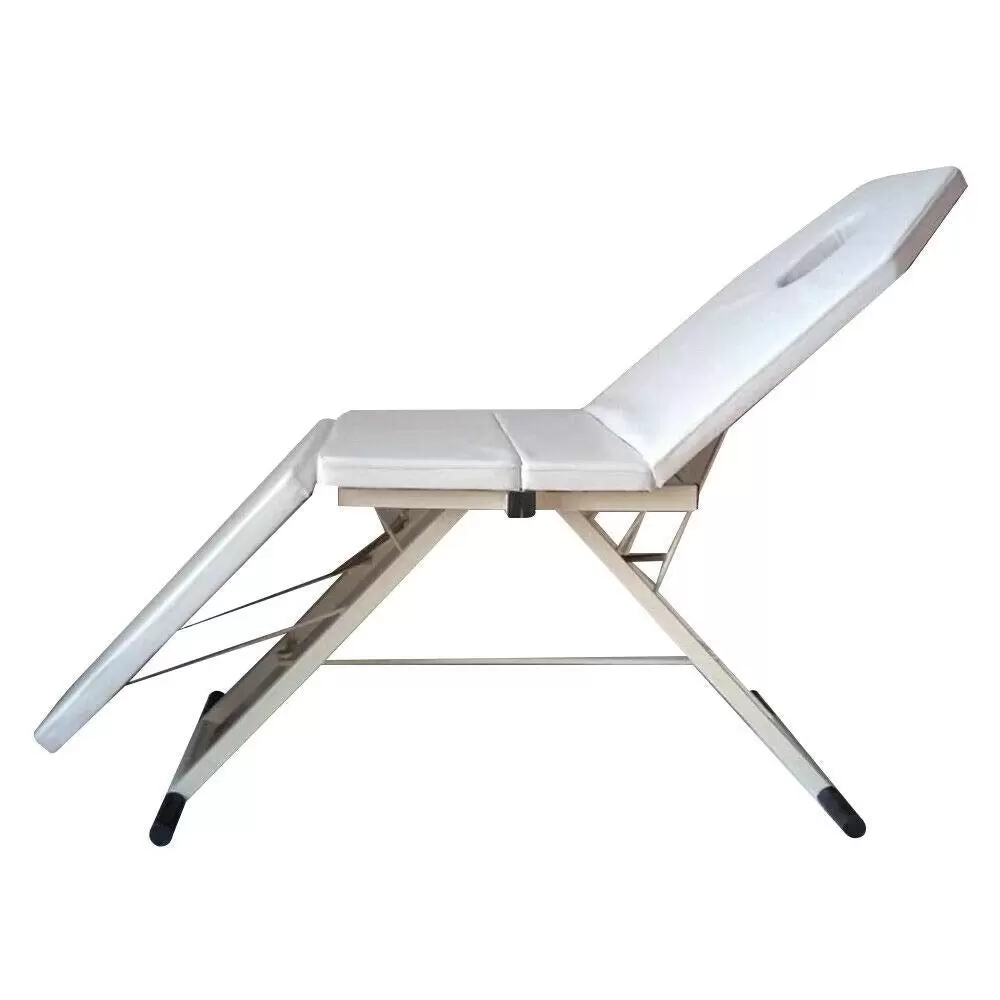 Klappbar Massageliege SPA Salon Bett Kosmetikbett Massagetisch (Weiß)
