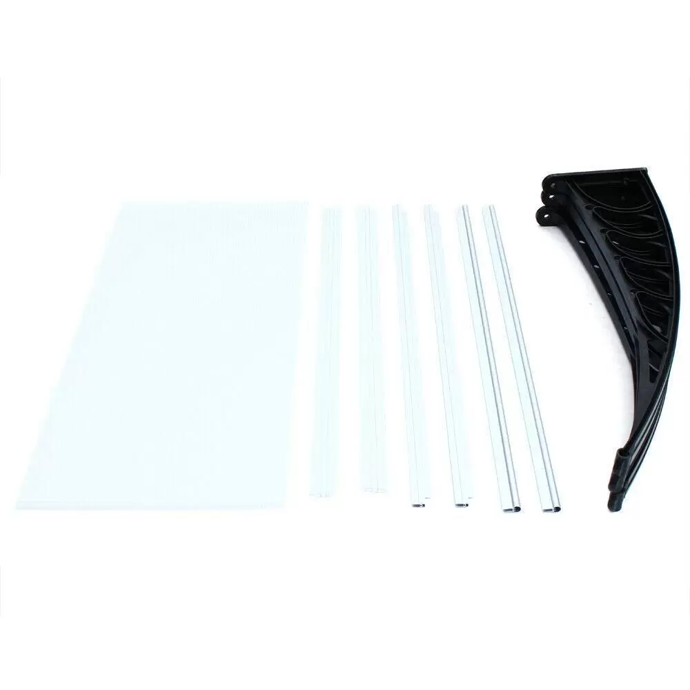 Eingangstür Baldachin Überdachung Fensterbank Sonnenbank Vordach Transparent 150cm