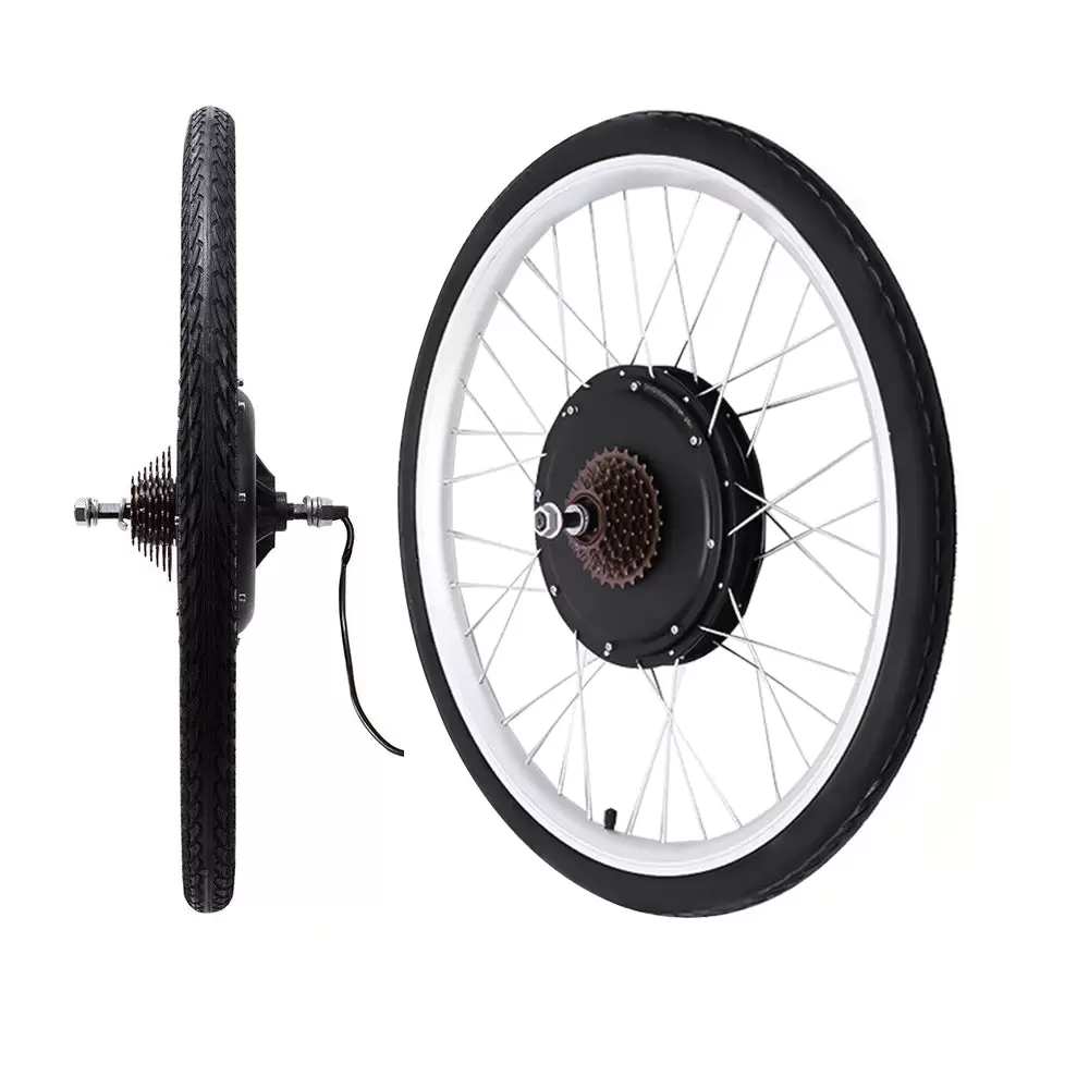 48V 1000W  26" Elektro Fahrrad Umbausatz Heckmotor Ebike Conversion Kit Hinterrad