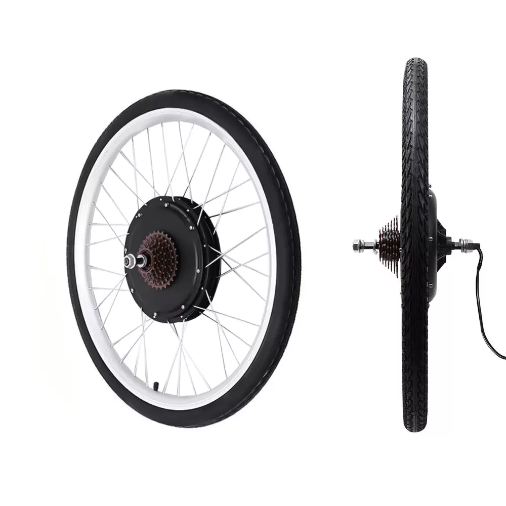 28 Zoll Elektro-Fahrrad Umbausatz 48V 1000W Controller Motor E-Bike Kit Hinterrad