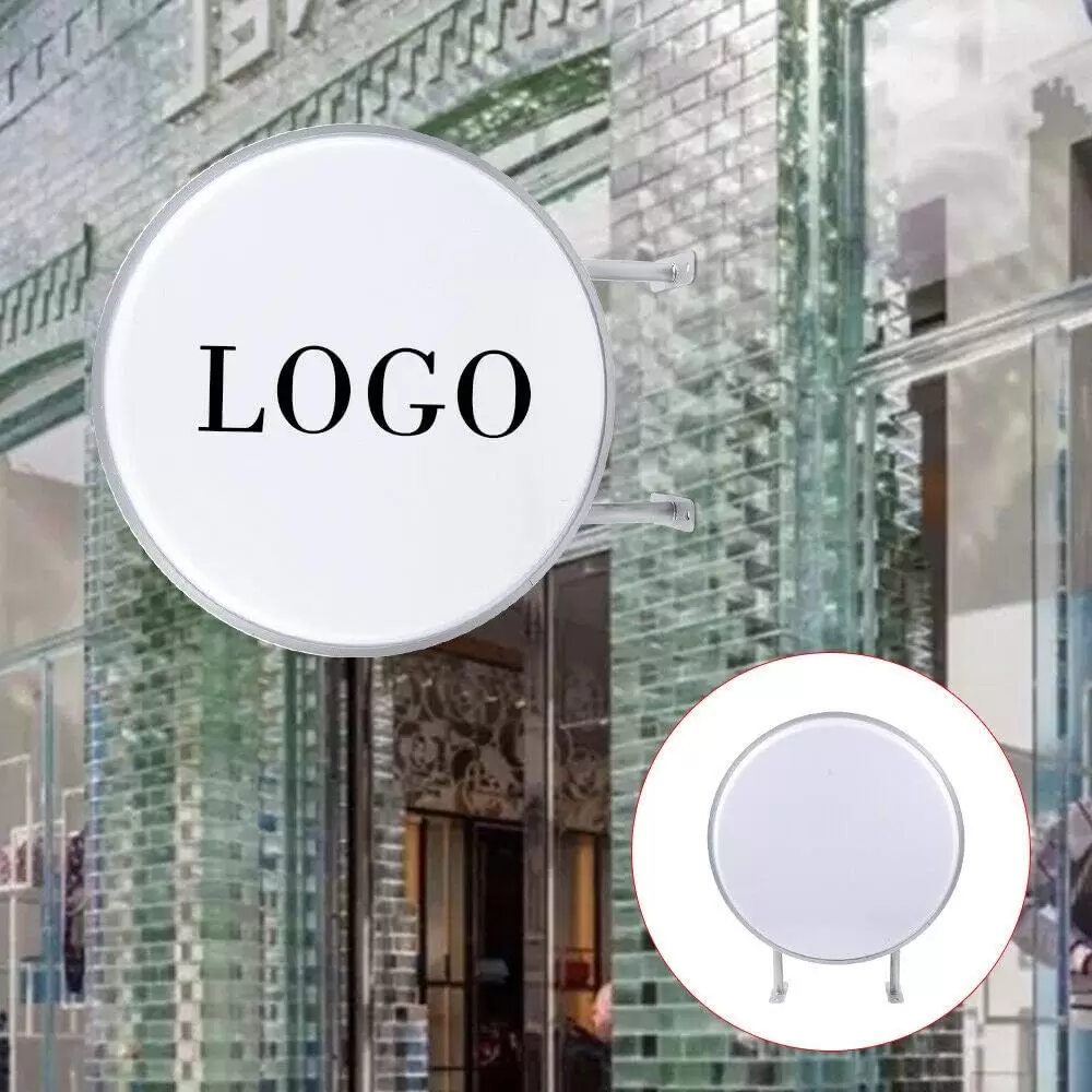 Doppelseitige LED wasserdichte Lichtbox Ladenschild Leuchtreklame Circular