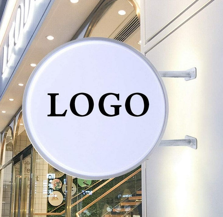 20 runde LED Leuchtkasten 50cm Runde LED Projektion Doppelseitig Blank Beleuchtet