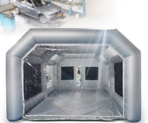 Aufblasbare Zelt Auto Lackierkabine Spray Booth Sprüh Tent Autoschutz Luftzelt 26x13x10FT