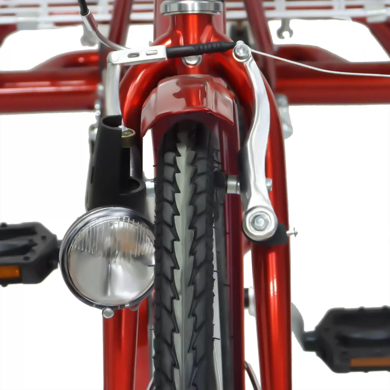 24 Zoll Dreirad 3 Räder Erwachsene Fahrrad Erwachsenendreirad Mit Korb & Licht 24 Zoll Dreirad 3 Räder Erwachsene Fahrrad Erwachsenendreirad Mit Korb & Licht