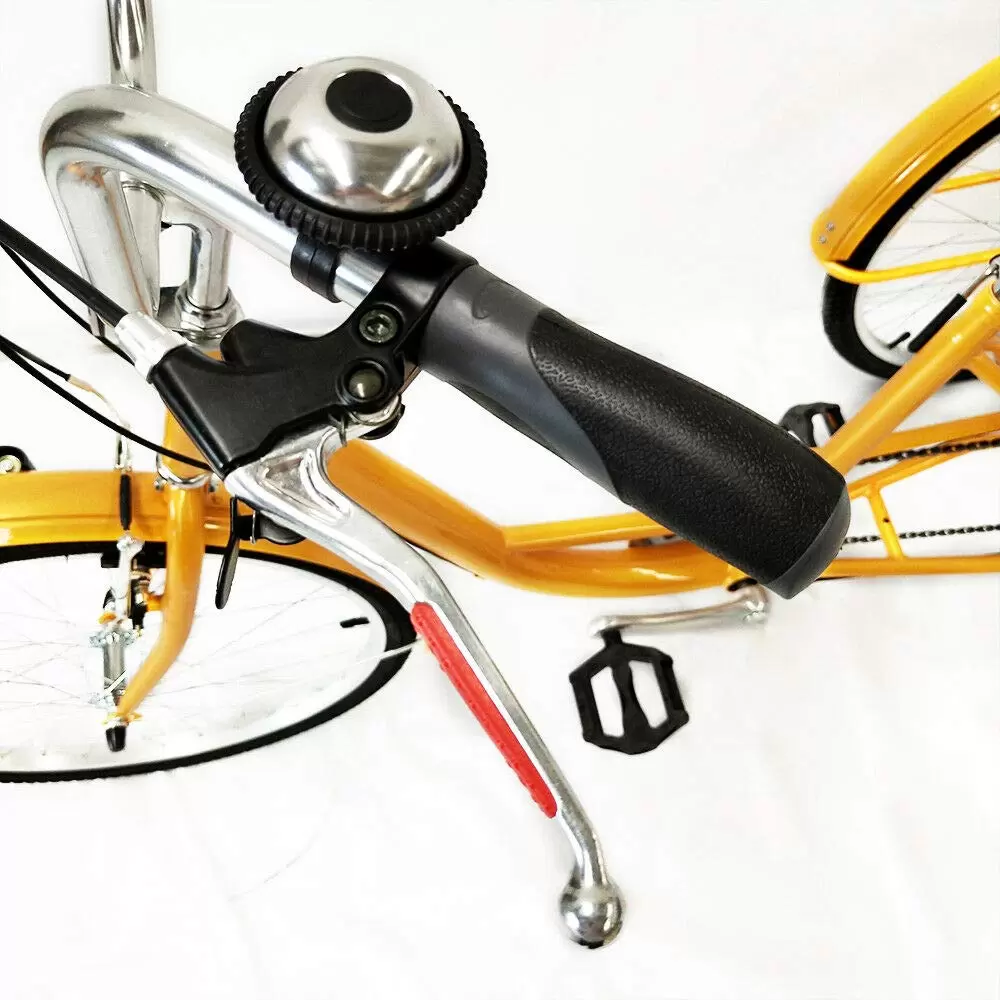 24 Zoll Dreirad Erwachsene 3 Räder Fahrrad 6 Gang Rikscha Tricycle Trike mit Korb