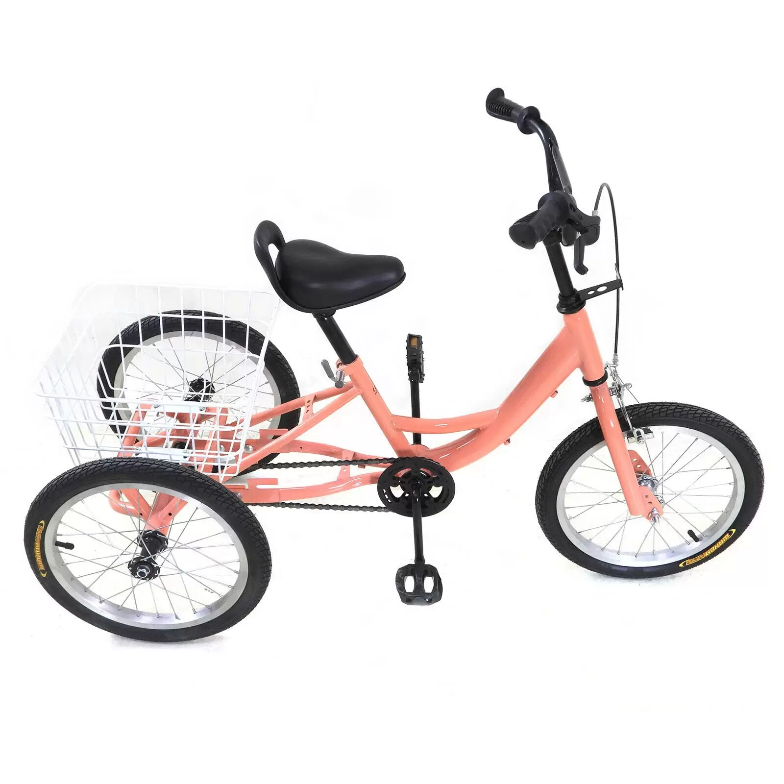 16 Zoll Kinder Dreirad 3 Rad Bike Fahrrad Kinder Trike Einzelgeschwindigkeit mit großem Korb Geschenk 16 Zoll Kinder Dreirad 3 Rad Bike Fahrrad Kinder Trike Einzelgeschwindigkeit mit großem Korb Geschenk