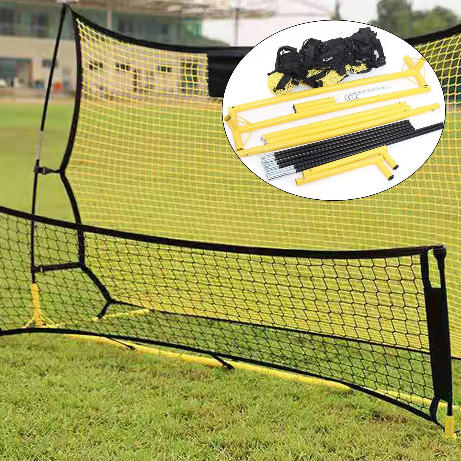 Tragbar Fußball Rebounder Net Faltbar Rückprallwand Trainingsnetz Kickback Rückprallwand Net, Rückprallwand für Fußball