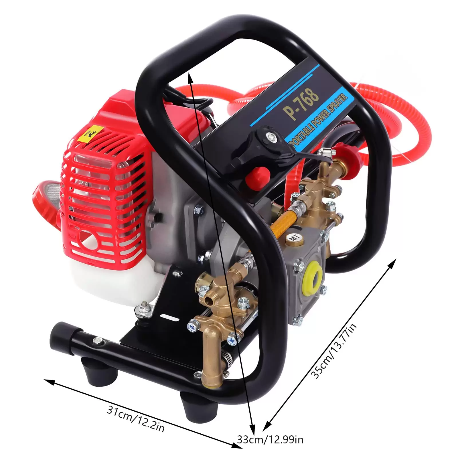 Hochdrucksprüher Kraftvoller 2-Takt-Luftgekühlter Motor -für Feldspritzen und Pestizide sowie zum Reinigen von Fahrzeugen Hochdrucksprüher Kraftvoller 2-Takt-Luftgekühlter Motor -für Feldspritzen und Pestizide sowie zum Reinigen von Fahrzeugen