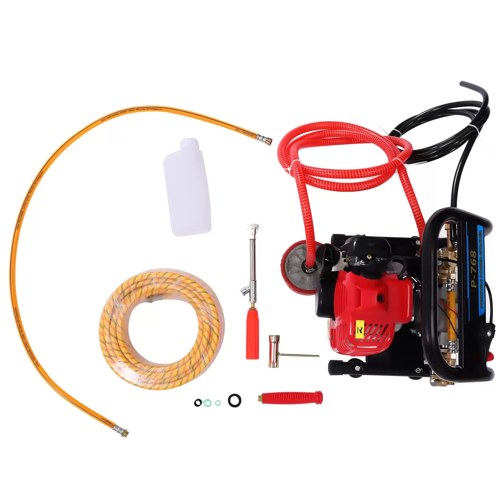Hochdrucksprüher Kraftvoller 2-Takt-Luftgekühlter Motor -für Feldspritzen und Pestizide sowie zum Reinigen von Fahrzeugen Hochdrucksprüher Kraftvoller 2-Takt-Luftgekühlter Motor -für Feldspritzen und Pestizide sowie zum Reinigen von Fahrzeugen