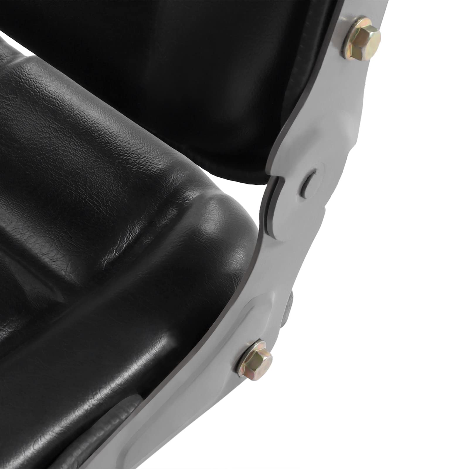 VidaXL Tractor- En Heftruckstoel – Verstelbare Rugleuning 60°-150°, Schuifbare Rails, Stevig PVC En Stalen Frame – Zwart