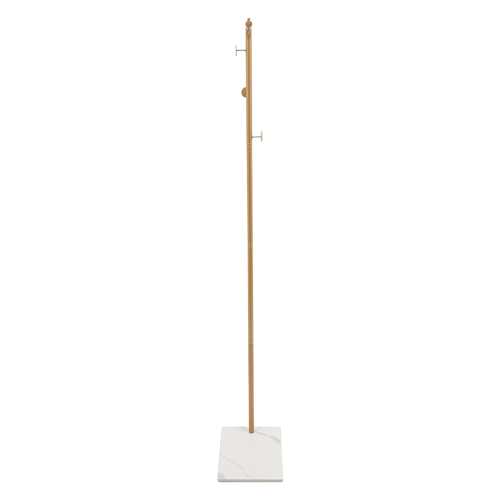 170 cm hohe Garderobe, freistehende Garderobe, goldene Garderobe – goldene Halterung + weißer Sockel 170 cm hohe Garderobe, freistehende Garderobe, goldene Garderobe – goldene Halterung + weißer Sockel