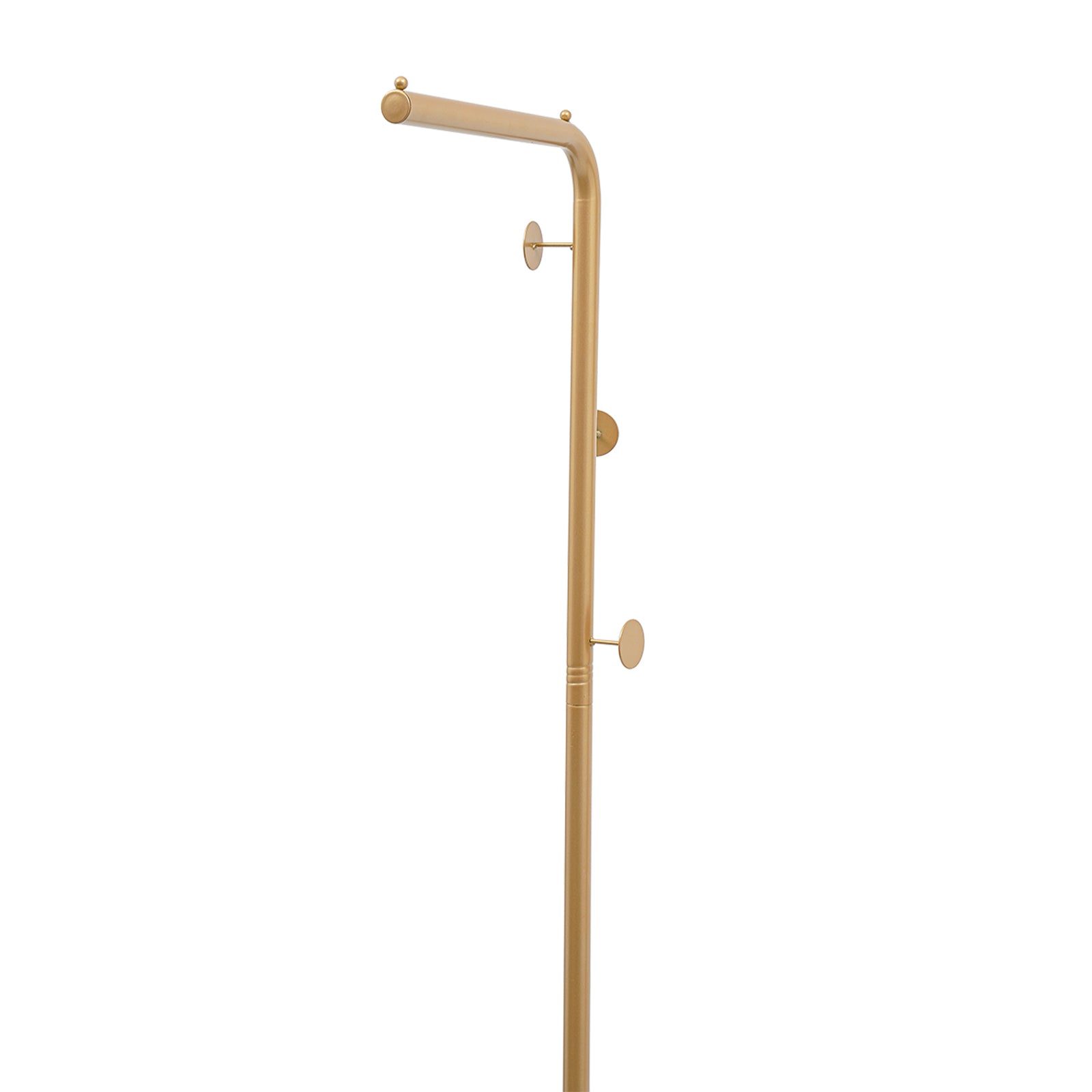 170 cm hohe Garderobe, freistehende Garderobe, goldene Garderobe – goldene Halterung + weißer Sockel 170 cm hohe Garderobe, freistehende Garderobe, goldene Garderobe – goldene Halterung + weißer Sockel