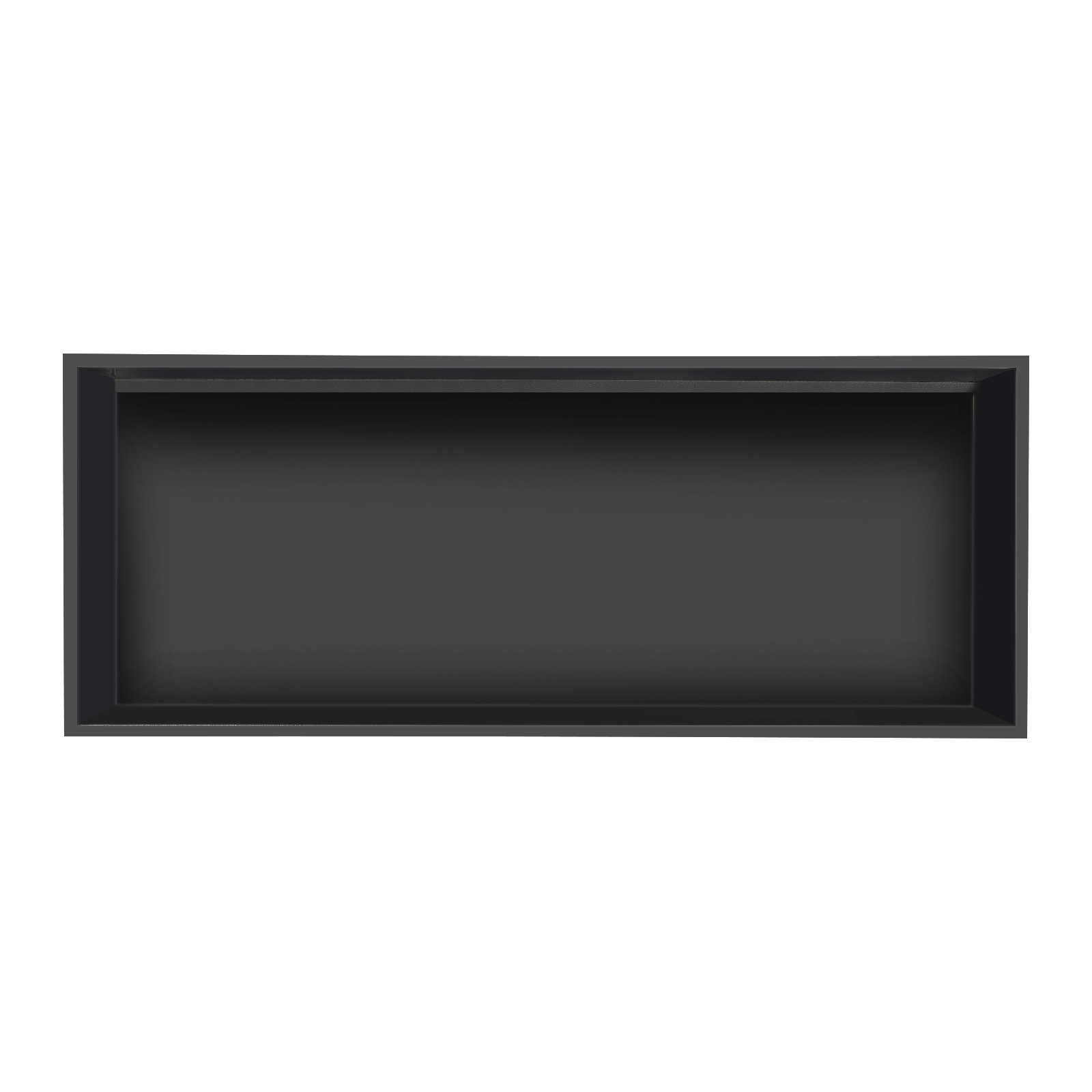 70cm Recessed Shower Shelf, Black Modern Recessed Storage Shelf, Recessed Shower Shelf with LED