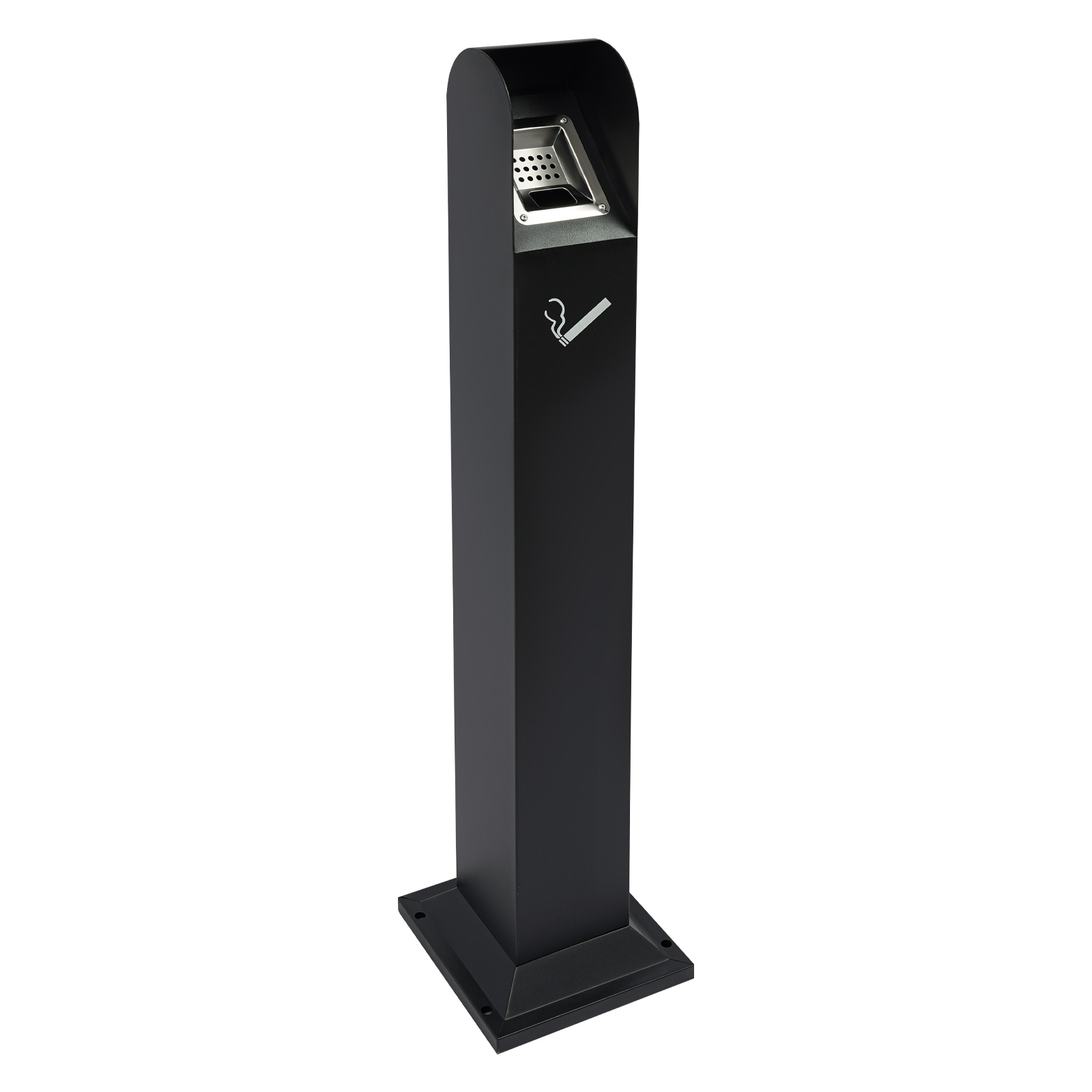 outdoor cigarette ashtray stand | Steel Bin Easily adjustable height range from 21.5 in ZhouDaShu Outdoor Standing Ashtray, Stand