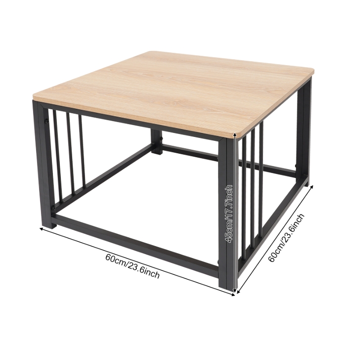 Cube coffee table, modern side table, sofa coffee table, short coffee table - 60x60x45cm