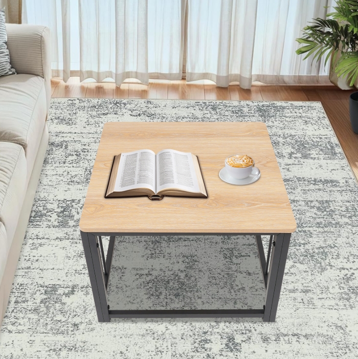 Cube coffee table, modern side table, sofa coffee table, short coffee table - 60x60x45cm
