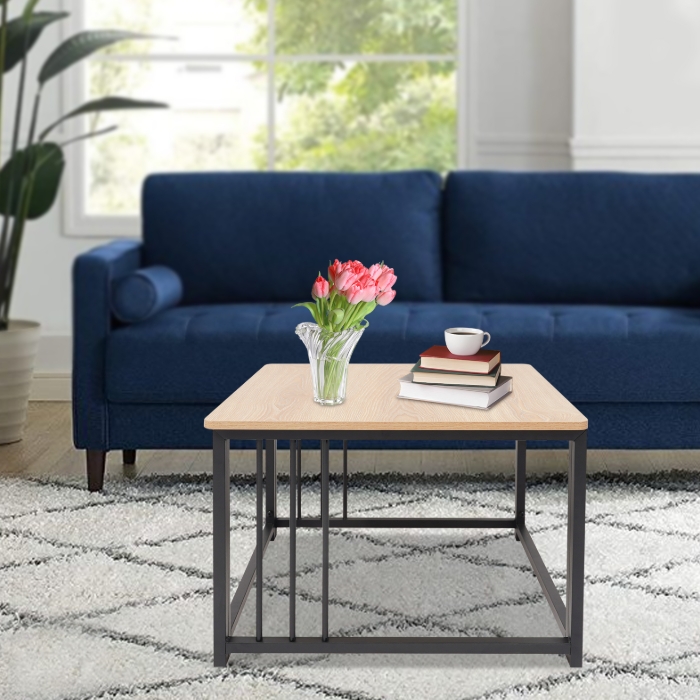Cube coffee table, modern side table, sofa coffee table, short coffee table - 60x60x45cm