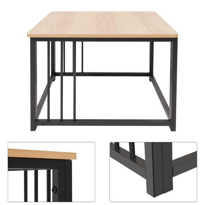 Cube coffee table, modern side table, sofa coffee table, short coffee table - 60x60x45cm