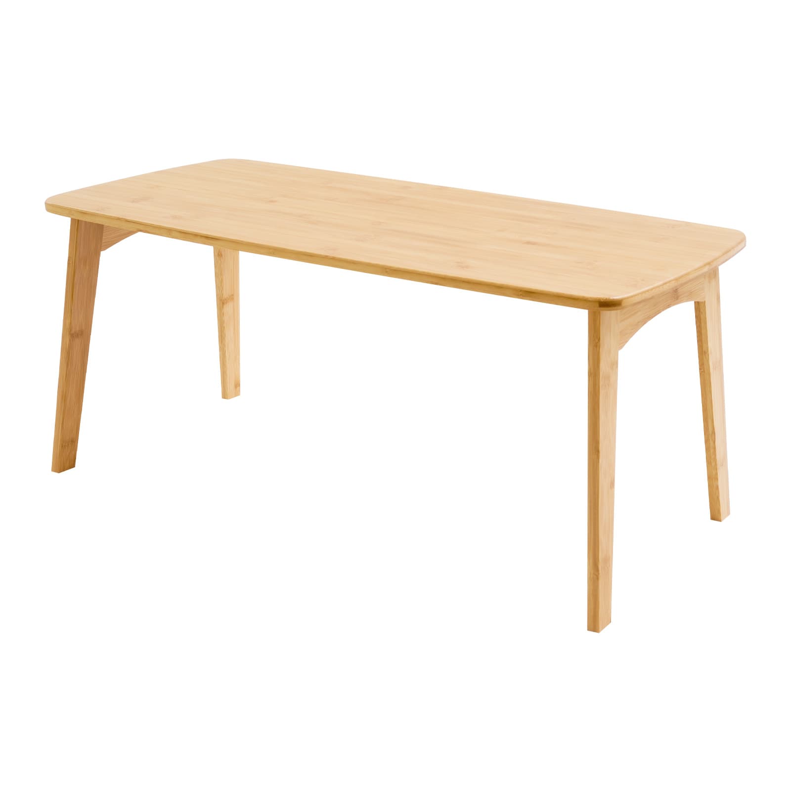 Klappbarer Bodentisch, klappbarer niedriger Couchtisch, tragbarer Couchtisch zum Sitzen auf dem Boden